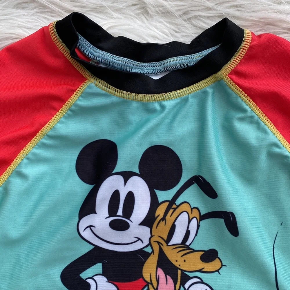 Disney Store | Mickey & Pluto Rashguard Swim Shirt